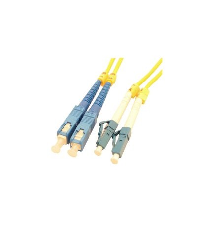 Патч-корд оптический дуплексный, ST/UPC-LC/UPC, SM, LSZH, 2 м LANMASTER LAN-2ST-2LC/SU-2.0 в Октябрьском Патч-корды и пигтейлы Pintop.ru