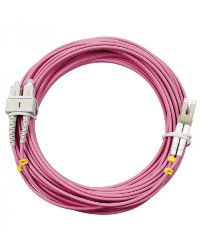 Шнур оптический duplex LC-SC 50/125 mm OM4 10м LSZH Cabeus FOP-50-OM4-LC-SC-10m в Октябрьском Патч-корды оптические Pintop.ru