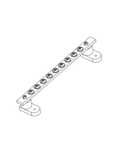 Панель заземления 200 мм / 200 А в Октябрьском Аксессуары для стоек и шкафов Pintop.ru