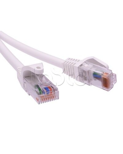 Патч-корд неэкранированный CAT6 U/UTP 4х2, LSZH, белый, 10м DKC RN6UU4500WH в Октябрьском Патчкорды (медные) Pintop.ru