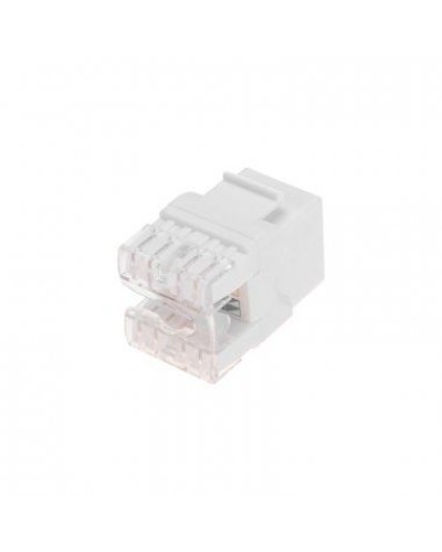 Модуль Keystone Jack RJ-45(8P8C), UTP неэкранированный, CAT 5e, тип 180 градусов, белый REXANT PRO 02-0060 в Октябрьском Модули Keystone Pintop.ru