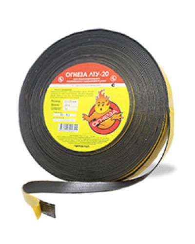 Лента термоуплотнительная Огнеза ОГНЕЗА-ЛТУ 2*20 мм., рулон 25 пог.м. в Октябрьском Дополнительное оборудование пожаротушения Pintop.ru