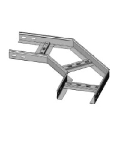 Угол горизонтальный 90° 500х80 (1,2) для лестничного лотка ПожТехКабель (650-516) в Октябрьском Кабельные лотки Pintop.ru