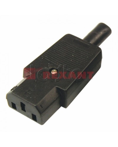 Гнездо сетевое на шнур (25шт/уп) REXANT 11-0004 в Октябрьском Коннекторы Pintop.ru