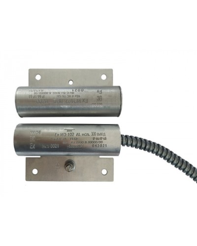 Извещатели охранные точечные магнитоконтактные взрывозащищённые Ех ИО102 Al исп.300 с магнитом М-50 маркировка 1Ex db IIC T6...Т5 Gb Магнито-Контакт в Октябрьском Извещатели охранные (Ex) Pintop.ru