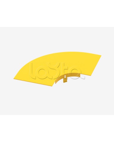 Крышка на горизонтальный изгиб на 90° Hyperline FBTR-120-ELB90CVR в Октябрьском Аксессуары для лотков Pintop.ru