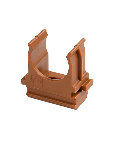 Крепёж-клипса для труб АБС-пластик бук д20 в малой упаковке (10шт/1000шт уп/кор) Промрукав (PR13.0052) в Октябрьском Держатели, клипсы, скобы Pintop.ru