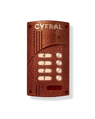 Малоабонентный блок вызова прямой адресации Цифрал M-4.1M в Октябрьском Блоки вызова многоабонентные Pintop.ru