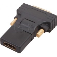Переходник штекер DVI-D - гнездо HDMI поворотный GOLD (10шт/уп) REXANT 17-6812