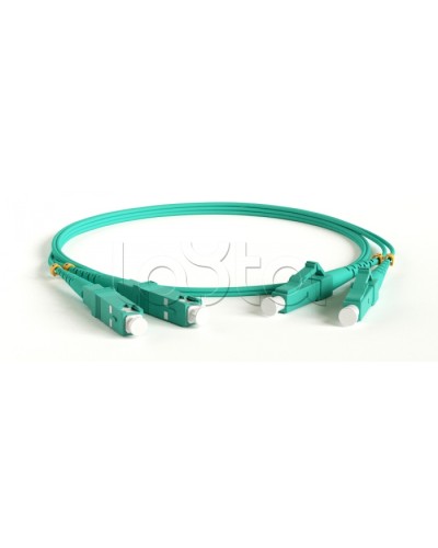 Патч-корд волоконно-оптический Hyperline FC-D2-50-LC/PR-SC/PR-H-3M-LSZH-OR в Октябрьском Патч-корды оптические Pintop.ru