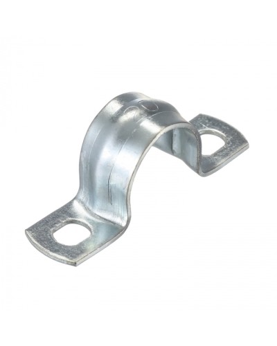 Скоба оцинк. с двумя отверстиями, для трубы D20мм (5шт) Экопласт (43620-5) - Скоба оцинкованная с двумя отверстиями, для трубы D20мм (5шт) Экопласт в Октябрьском Держатели, клипсы, скобы Pintop.ru