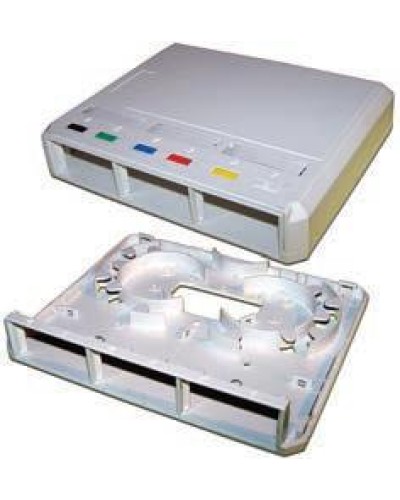 Коробка настенная оптическая на 3 модульные вставки, белая LANMASTER LAN-MB-3FO-WH в Октябрьском Распределительные коробки Pintop.ru