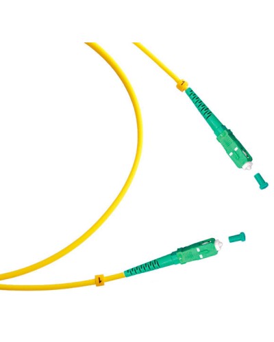 Шнур оптический simplex SC/APC-SC/APC 9/125 sm 2м LSZH Cabeus FOP(s)-9-SC/APC-SC/APC-2m в Октябрьском Патч-корды оптические Pintop.ru