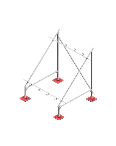 Опорная конструкция для установки солнечной панели/коллектора TECHNORAPTOR FOOT HD КМ-профиль (KM-TR-F-SSfSPI-C HD) в Октябрьском Системы видеонаблюдения Pintop.ru