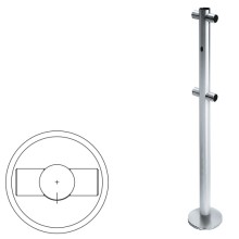 Стойка ограждения i-образная с отверстием под фиксатор (антик серебро) Oxgard