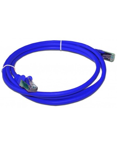 Патч-корд RJ45 - RJ45, 4 пары, FTP, категория 6, 0.5 м, синий, LSZH LANMASTER LAN-PC45/S6-0.5-BL в Октябрьском Патч-корды и пигтейлы Pintop.ru