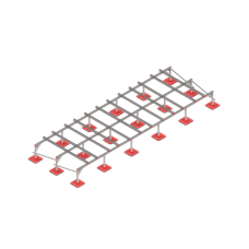 Опорная конструкция для установки оборудования TECHNORAPTOR FOOT 6000х2000 HD КМ-профиль (KM-TR-F-SSEI-6000-2000 HD)