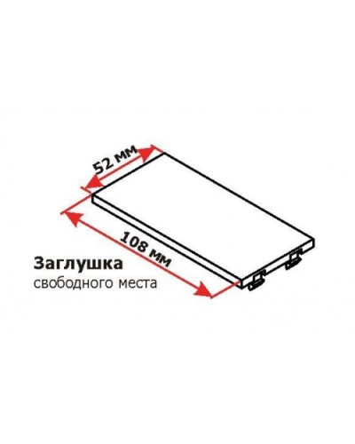 Заглушка двойная, для башенок и блоков, белая LANMASTER LAN-WA-P2XX-WH в Октябрьском Коммутационные изделия Pintop.ru