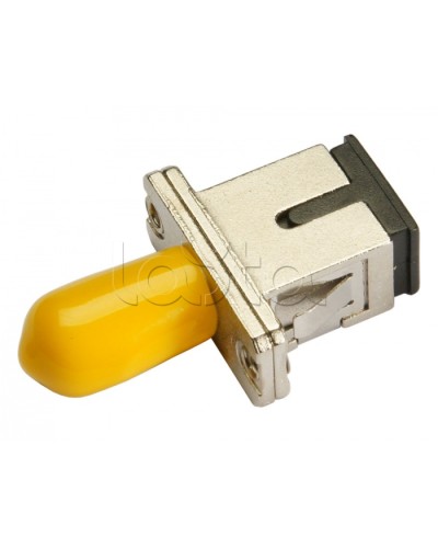 Соединитель проходной ST-SC, SM(для одномодового кабеля), simplex Cabeus ST-SC-SM в Октябрьском Проходные адаптеры и розетки оптические Pintop.ru