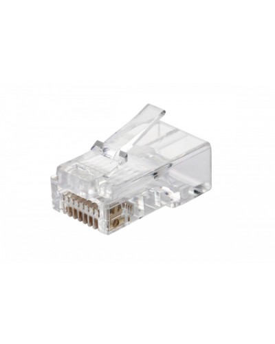 Вилка RJ45 Q-PLUG, категория 6, UTP, для полевой установки, без цвета, упаковка 50 штук Eurolan (13A-U6-11WT) в Октябрьском Коннекторы и разъемы Pintop.ru