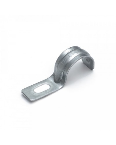 Скоба металлическая однолапковая усиленная противопожарная СМОУ d19-20 мм (100 шт/уп) Промрукав (PR13.02401) в Октябрьском Держатели, клипсы, скобы Pintop.ru