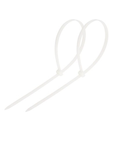 Хомут-стяжка нейлоновый 250x3.6 мм белый (100шт/уп) REXANT 07-0250 в Октябрьском Стяжки-хомуты Pintop.ru