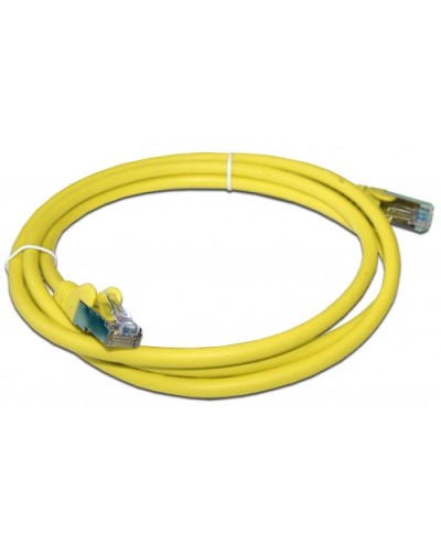 Патч-корд RJ45 - RJ45, 4 пары, FTP, категория 6A, 5 м, желтый, LSZH LANMASTER LAN-PC45/S6A-5.0-YL в Октябрьском Патч-корды и пигтейлы Pintop.ru