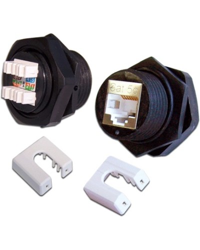 Индустриальный модуль Keystone, RJ45, cat.5e, STP, 180 градусов, IP68 LANMASTER (LAN-OK45S5E/180-WP) в Октябрьском Коммутационные изделия Pintop.ru