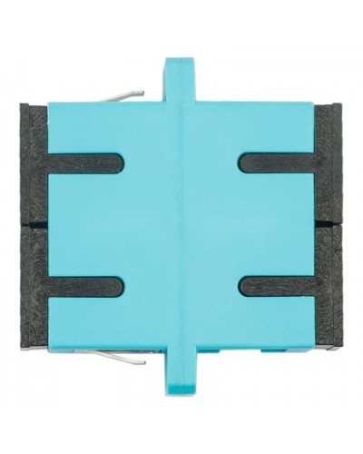 Адаптер оптический проходной SC-SC, OM3, дуплекс (duplex), бирюзовый Datarex DR-541023 в Октябрьском Коммутационные изделия Pintop.ru