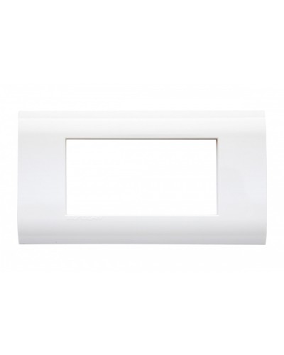 Рамка для модулей 22,5x45,0 мм 4 модуля, белая Eurolan (16M-00-04WT) в Октябрьском Комбинированные настенные розетки Pintop.ru