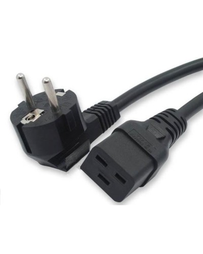 Кабель питания 1,8 м Hyperline PWC-IEC19-SHM-1.8-BK в Октябрьском Патч-корды и пигтейлы Pintop.ru