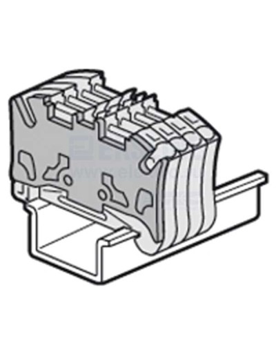 Торцевая крышка Viking 3 для пружинных клемм с шагом 5 мм двухъярусных Legrand 037589 в Октябрьском Клеммные колодки Pintop.ru