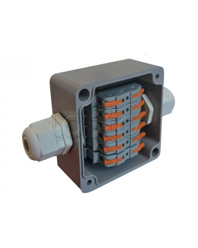 Коробка пылевлагонепроницаемая клеммная G366 А Wago АЯКС IP66/IP65, 82x80x55 Магнито-контакт в Октябрьском Распределительные коробки Pintop.ru