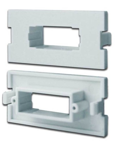 Вставка модульная под SC дуплексный адаптер в розетку LAN-MB, белая LANMASTER LAN-MBP-2SC-WH в Октябрьском Коннекторы Pintop.ru