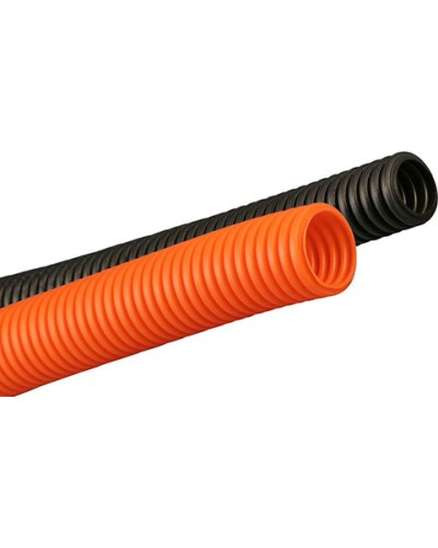 Труба ПНД гофрир. тяжелая, цвет чёрный, диам 32мм Экопласт 21032 в Октябрьском Труба гофрированная Pintop.ru