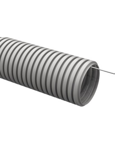 ELASTA Труба гофр. ПВХ d=20мм с зондом (25м) IEK (CTG20-20-K41-025I) в Октябрьском Труба гофрированная Pintop.ru