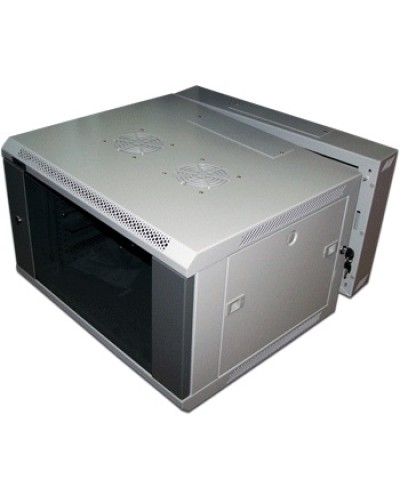 Шкаф настенный серии Pro, 3-секционный, 6U 600x600, металлическая дверь TWT-CBW3M-6U-6x6-GY в Октябрьском Аксессуары для стоек и шкафов Pintop.ru