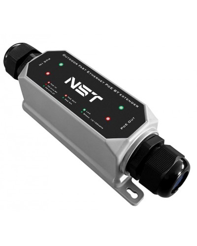 Уличный Ultra PoE удлинитель Fast Ethernet до 250м на 1 порт NST NS-EX-1FP/W в Октябрьском Дополнительное оборудование для сетей Pintop.ru