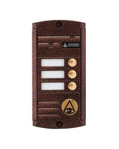 Видеопанель вызывная накладная на 3 абонента Activision AVP-453 (PAL, антик) в Октябрьском Вызывные видеопанели малоабонентные Pintop.ru