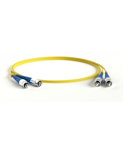 Патч-корд волоконно-оптический Hyperline FC-D2-9-LC/UR-LC/UR-H-50M-LSZH-YL в Октябрьском Патч-корды оптические Pintop.ru