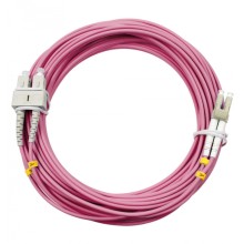 Шнур оптический duplex LC-SC 50/125 mm OM4 15м LSZH Cabeus FOP-50-OM4-LC-SC-15m