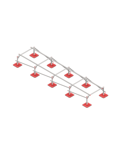 Опорная конструкция для установки оборудования TECHNORAPTOR FOOT 1200х5000 тип 2 КМ-профиль (KM-TR-F-SSEI-1200-5000-2) в Октябрьском Системы видеонаблюдения Pintop.ru