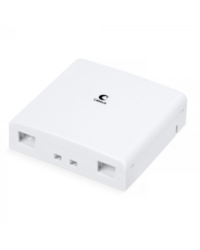 Корпус внешней оптической настенной розетки на 2 SC/LC Cabeus (OB-2SC/LC) в Октябрьском Кросс оптический Pintop.ru