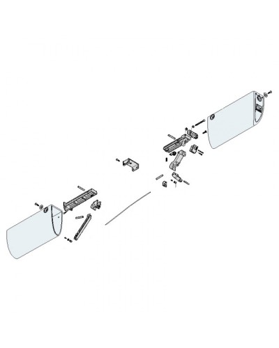 Механизм нижний профиля DF Came 119RIR228 в Октябрьском Запчасти для шлагбаумов и автоматики Pintop.ru