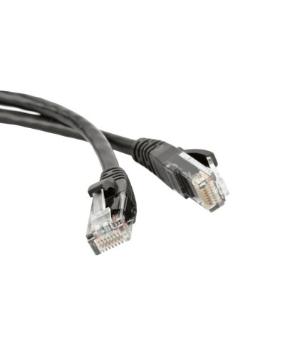 Патч-корд RJ45 - RJ45, 4 пары, UTP, категория 5е, 1 м, черный, LSZH LANMASTER LAN-PC45/U5E-1.0-BK в Октябрьском Патч-корды и пигтейлы Pintop.ru