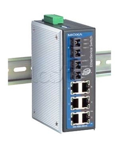 Коммутатор управляемый начального уровня 8-портовый Moxa EDS-408A-SS-SC в Октябрьском Коммутаторы Pintop.ru
