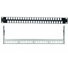 Наборная коммутационная панель 19”, 1U, 48 портов UTP/FTP Eurolan (27F-00-48BL)