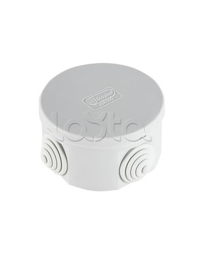 Экопласт JBR080 Коробка распред. о/п, D=80х40мм 4 вых., IP44 чёрный в Октябрьском Распределительные коробки Pintop.ru