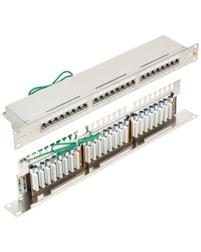 Патч-панель 19, 1U, 24xRJ45 кат.6А NIKOMAX NMC-RP24SA2-1U-MT в Октябрьском Патч панель Pintop.ru