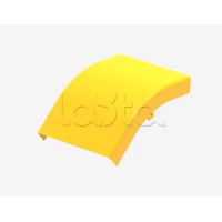 Крышка на угол 45° внешний (вниз) для оптического лотка Hyperline FBTR-120-ERS45-CVR